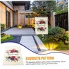 Totority 2pcs Vertical Polyester Garden Flag with Welcome Theme Durable