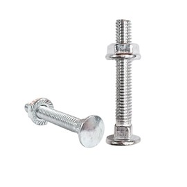 20pcs M6 Coach Bolts, M6x30mm Carriage Screws with Flange Nuts, Carbon Steel, Coach Screws