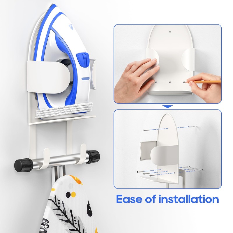 ORLESS Metal Large Ironing Board Holder Wall Mount, Ironing Board