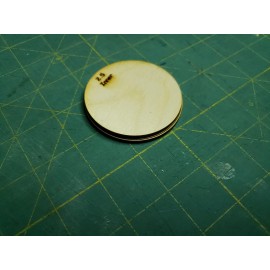 Bad Boy Rocketry 2.5 inch Bulkhead set For Estes Pro Series model rocket kits laser cut ply.