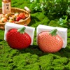 Strawberry Napkin Holder for Table, Cute Ceramic Fruits Paper Napkins