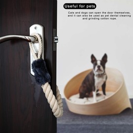 Selyse Door Cord Clamp Protection for Doors, Door Handle Stopper, Cotton Door Stopper for Children and Pets, Finger and Clamp Protection, 60 cm Safety Protection (Blue)