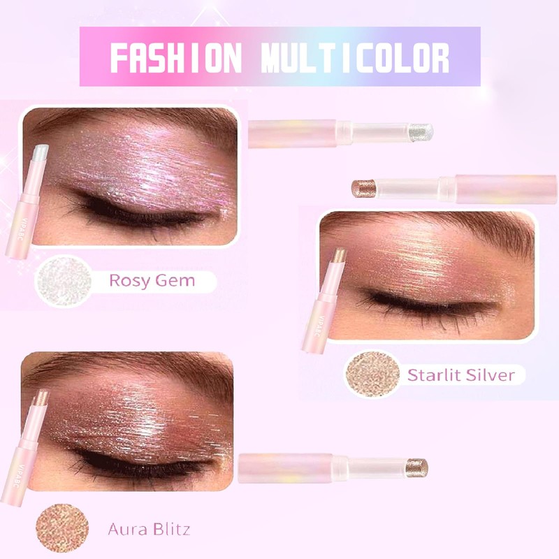 3Pcs Eyeshadow Stick Gift Set, Long Lasting Eye Shadow Stick