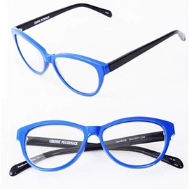 Corinne McCormack Marge Women's Reading Glasses Cat Eye Blue (Blue, 1.50)