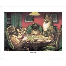 Poker Dogs - A Waterloo - Paper Tole 3D Decoupage Craft Kit Size 8x10 inches K8-418