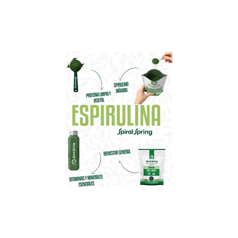 1 Bolsa De Alga Spirulina En Polvo