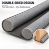 36.6-Inch Double-Sided Door Draft Stopper, Cut-to-Fit Wind & Dust Blocker