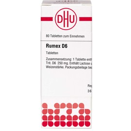 DHU Rumex D6 Tablets, Pack of 80 Tablets