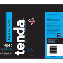 Tenda First in Show Coat/Hoof Conditioner 11.5oz - Provides Instant Shine for Show Ring Performance