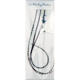 Auburn Naturals 3 Feather Hair Extensions 22-28 cm with Rings/Loops