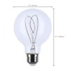 Satco S11528 LED Bulb, 6W (60W Eq), G25 Vintage Globe,