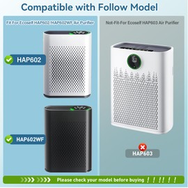 Frewinn 4 Pack HAP602 Filter Fit for ECOSELF HAP602 HAP602WF, Part ‎RF-HAP602