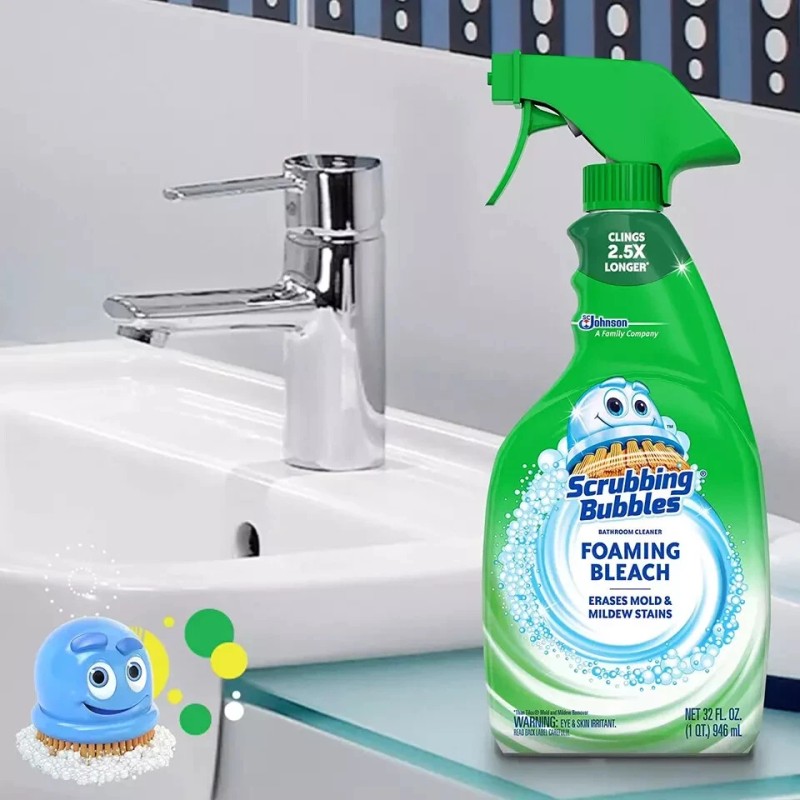 Scrubbing Bubbles Foaming Bleach Bathroom Cleaner Spray - 32 oz