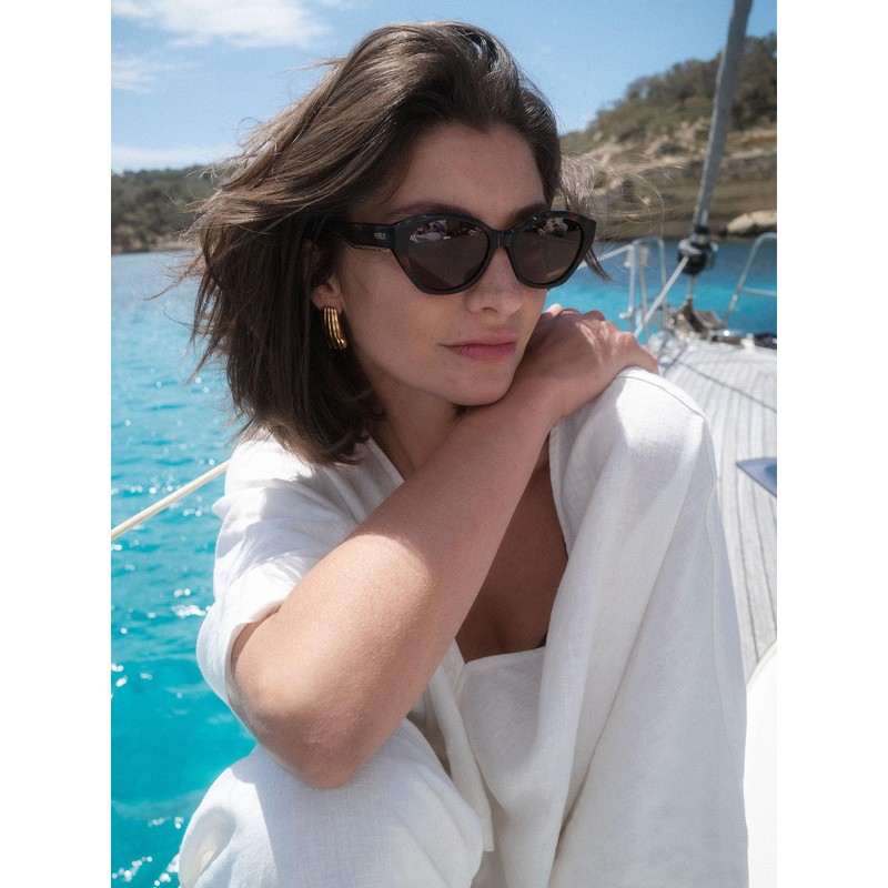 Purelei® Coastal Core Sunglasses, Fashionable Sunglasses in Black/Gold, UV400 Protection,