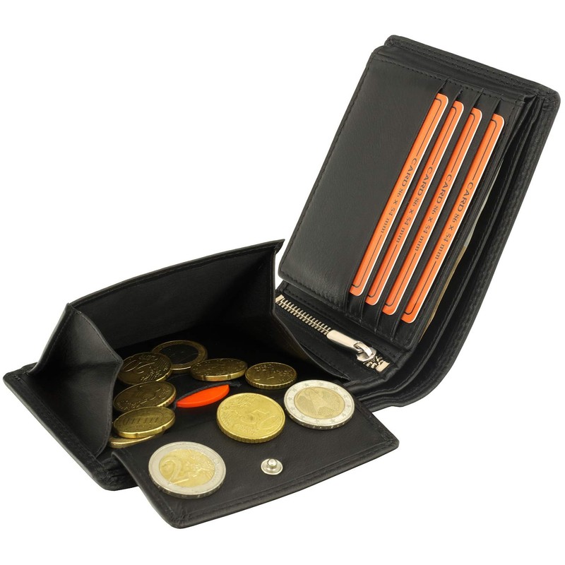 Fa.Volmer® VO19 men's leather wallet brown with RFID protection, real