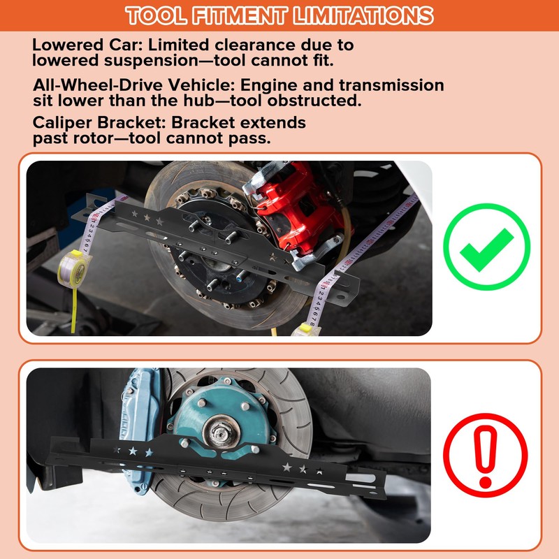 mocsenber Wheel Alignment Tool with 2 Measuring Tapes, Automotive Tools