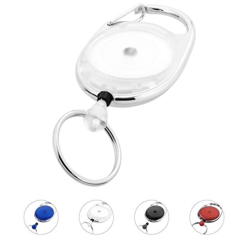 linie zwo ®, Pack of 10 Retractable Key Rings with