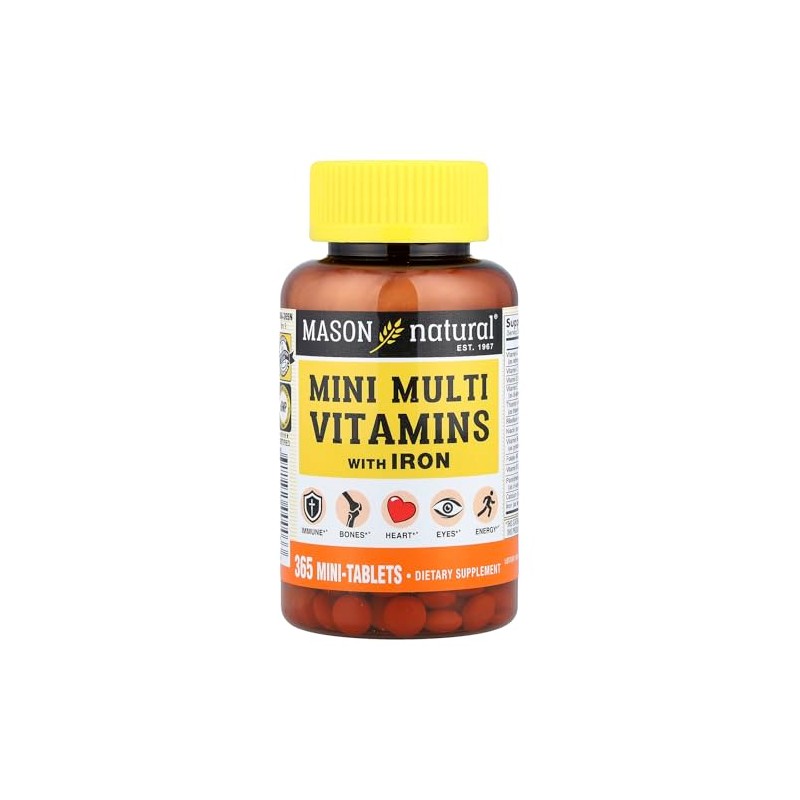 Mason Vitamins Mason Daily Multiple Vitamins With Iron Tablets