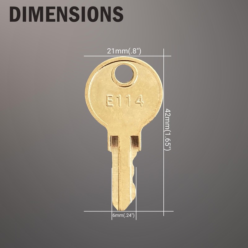 E114 Toilet Paper Towel Dispenser Key-6 Pack