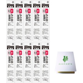 Zebra SARASA 0.5mm Red Ink 10 Refills (RJF5-R), High Speed Dry Ink Technology with Original Sticky Notes