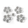 Dimmable Crystal Chandeliers Lotus-Shaped Flush Mount Ceiling Light with Remote