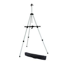 KINGART 736 Artist Easel - Sturdy Aluminum Tripod Field and Display Easel - Adjustable Height 18" to 66" (5.5 Feet), Holds 36" Canvas - Floor or Tabletop, Portable