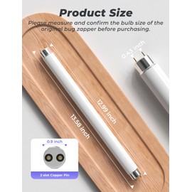 YISSVIC Replacement Bulb T8F10W BL 10W for Bug Zapper Outdoor Indoor Compatible for 20W Bug Zapper, 13 Inch 365-nm Black Light (Replacement Bulb T8)