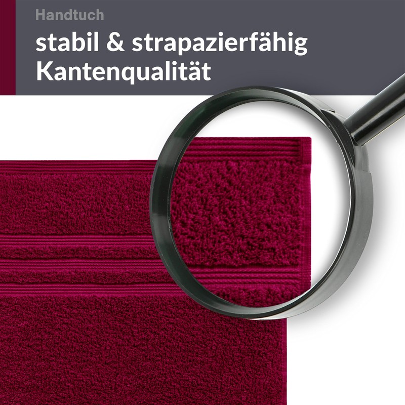 Lashuma Cotton Hand Towel 50 x 100 cm in Cherry