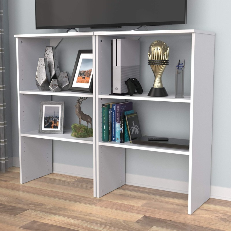 ClosetMaid SuiteSymphony Wood Shelf Unit, 2 Shelves, Adjustable, For Storage,