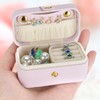 KUKUVR Small Travel Jewelry Box, Mini Jewelry Holder for Multiple