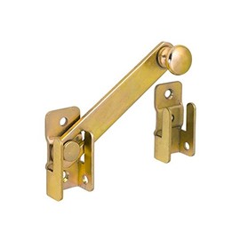 DMX - Garden Gate Latch Door Lock Garden Gate Bolt Bolt Push Bolt Lock Door Slide Door Holder for Garden Gates, Shutters, Gates, Pack of 1 - WOG - Golden, 120 x 20 mm