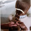 IWOWHERO Quality Pearl Banana Clips 2pcs Large Size for Women