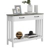TaoHFE Foyer Tables for Entryway, Farmhouse Console Table with Drawer,