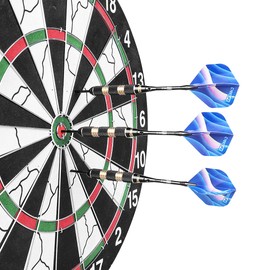 CyeeLife Steel Darts Set 30g Brass Barrels with Shafts Flights Storage Case, 30g Heavy Darts