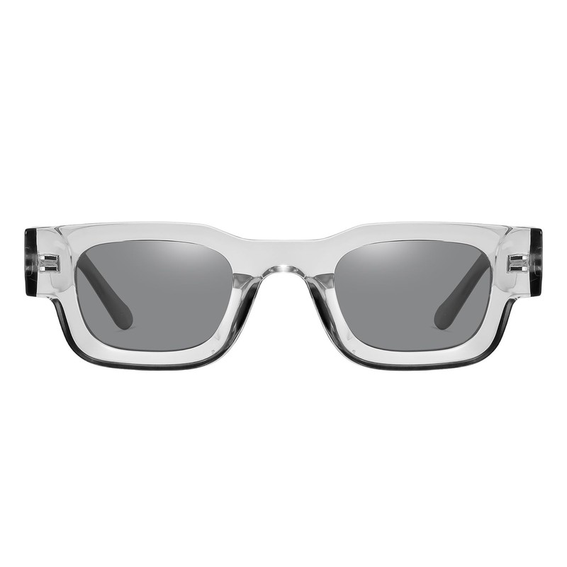 JCTAIFOO Retro Polarised Rectangle Sunglasses Women Men Vintage Rectangular Small