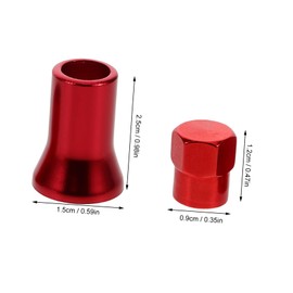 Mikinona Tire Valve Cap Covers 8 Pcs Car Stem Covers Motorcycle Wheel Decor Aluminum Alloy Valve Stem Caps Snap Fit