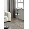 MEETLAKE Clear Acrylic End Table,Side Table,for Livingroom,13.5 x 13.5 inch,