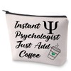 BLUPARK Psychology Cosmetic Bag Coffee Lover Gift Instant Psychologist Just