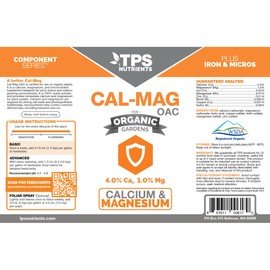 TPS NUTRIENTS Organic Cal-Mag OAC Plant Nutrient and Supplement, Plus Iron and Micronutrients 1 Quart (32 oz)