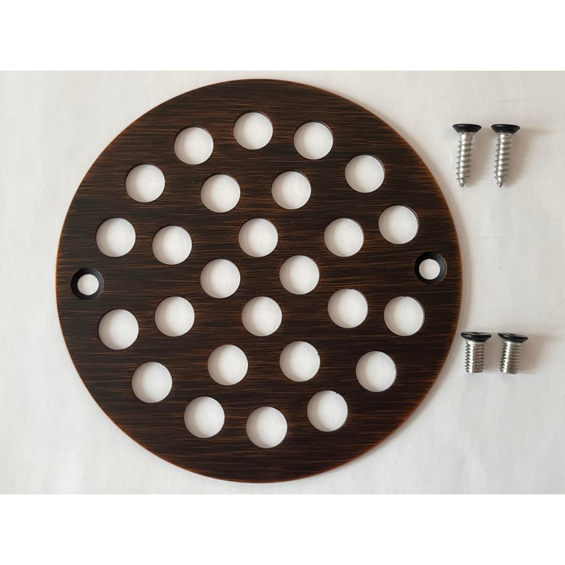 Poyde 4 Inch Screw-in Round Shower Drain Cover Replacement Floor