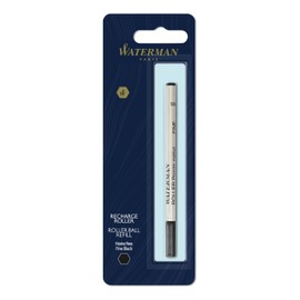 Waterman Rollerball Pen Refill, Fine Tip with Black Ink, 1 Count