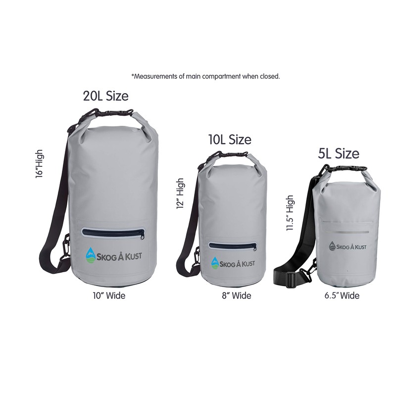 Skog Å Kust DrySak Waterproof Dry Bag | 5L Grey