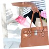 FRCOLOR Raining Folding Umbrella Transparent Travel Umbrella with Creative Floral