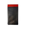 Mala Leather Two Tone Wide Snaptop Real Leather Glasses case