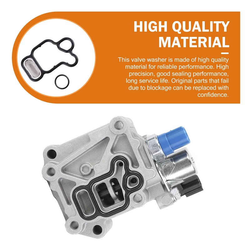 Polcatay 2 PCS Solenoid Gasket, Engine Oil Filter Housing Gasket