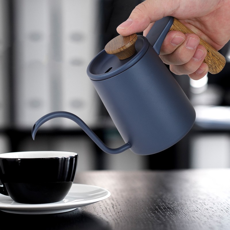 350ml Fashion Stainless Steel Handle Drip Coffee Pot Long Gooseneck