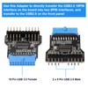 MZHOU USB 3.0 9 Pines a USB 2.0 9 Pines