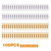 Heatunk 100pcs Barrel Screw Clasps: Copper Twist Fasteners for Jewelry