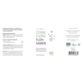 Bio-Flohsamenschalen - 240 Kapseln - 3600 mg Flohsamenschalen pro Tag - Psyllium husk - Vegan - Indische Flohsamenschalen hochdosiert - Ohne Zusatzstoffe