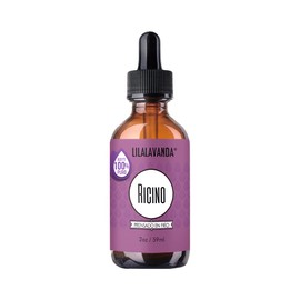 LilaLavanda - Aceite de Ricino 100% Puro Prensado en Frío - 59 ml | Cuidado y Fortalecimiento de Pestañas y Cejas, Para Cabello, Uñas y Barba, Castor 